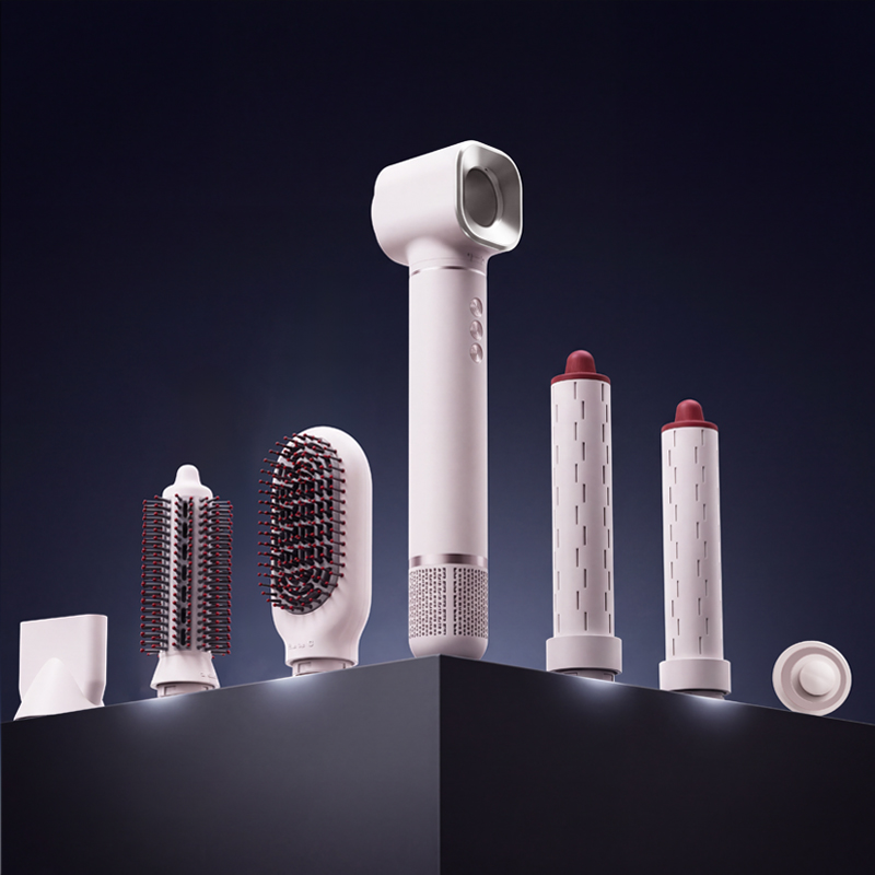 K-4076 pink multi-styler and styling accessories